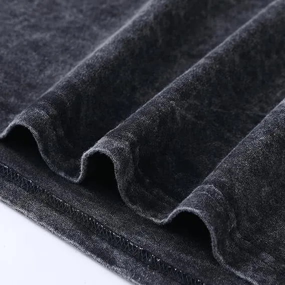 SERENITY Angel Men's Washed Black Color Tee sold by Shopnova product image thumbnail 4