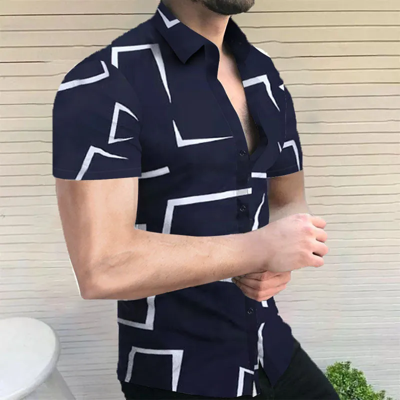 Printed short sleeve shirt sold by Shopnova product image thumbnail 3