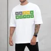 Knows Words Letter Print Casual Men's T-Shirt sold by Shopnova