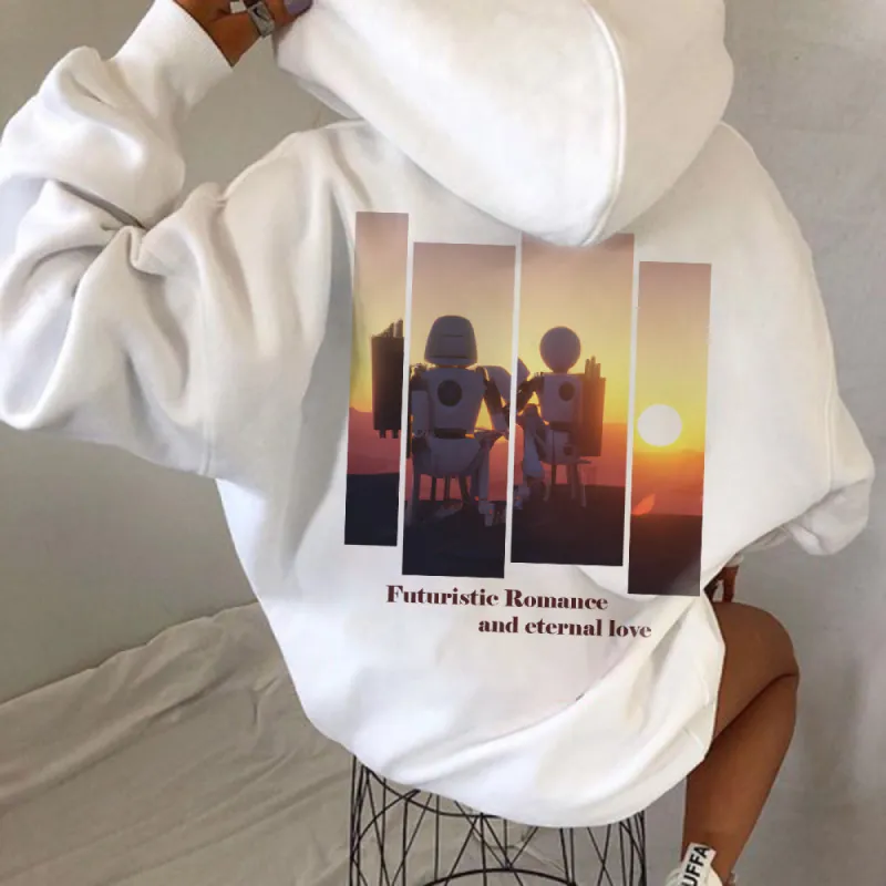 NOVAROPA™ Robot 's Love Women's Hoodie Sweatshirts sold by Shopnova