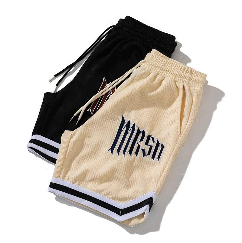 Men's Hip Hop Letter Embroidered Casual Shorts sold by Shopnova product image thumbnail 2