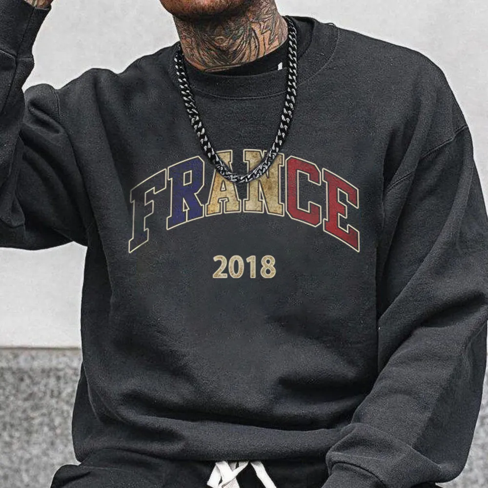 France 2018 World Cup Champions Men's Fashion Sweatshirts sold by Shopnova product image thumbnail 2