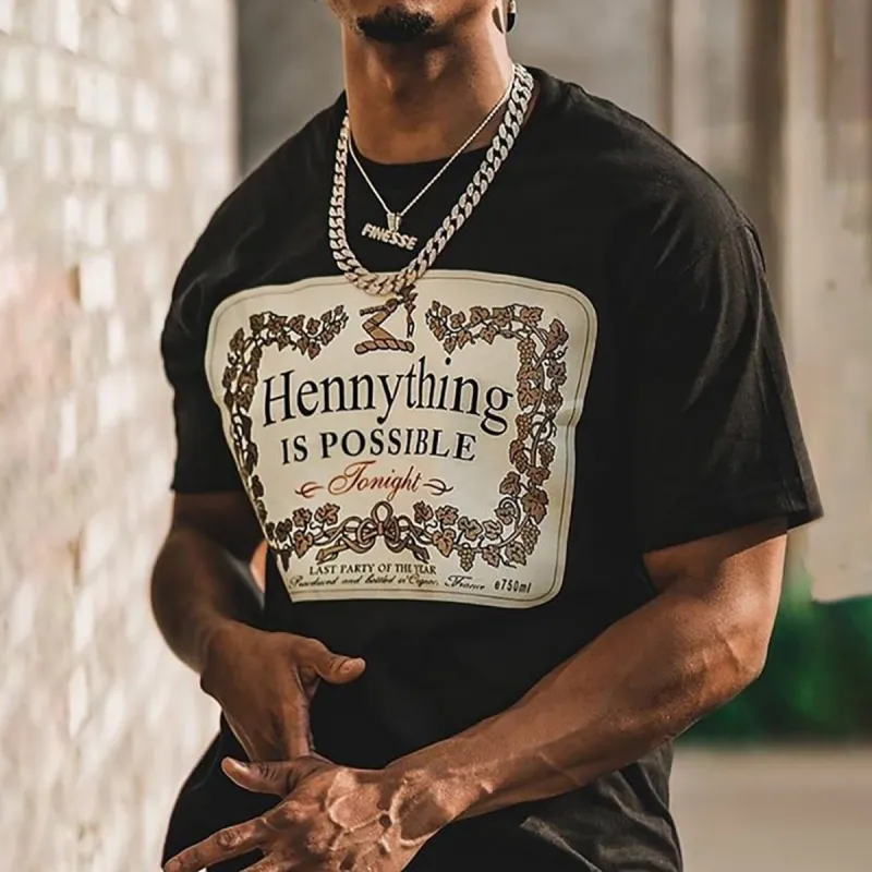 Crew Neck Short Sleeve Basic Letter Graphic Print Casual T-Shirt sold by Shopnova