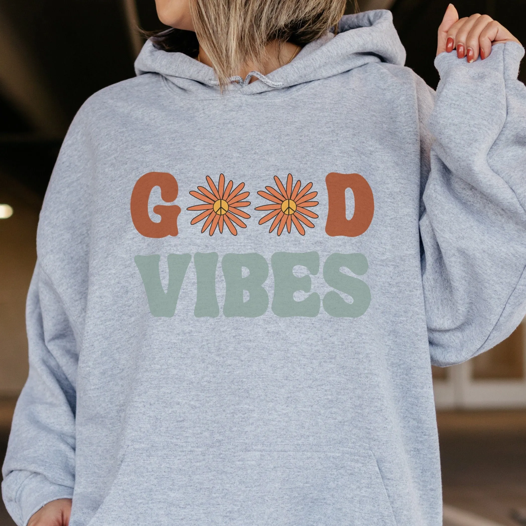 Alphabet Floral Graphic Print Women's Hoodie Sweatshirt sold by Shopnova product image thumbnail 2