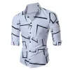 Clearance-Casual Printed Long Sleeved Shirt-S,XL sold by Shopnova