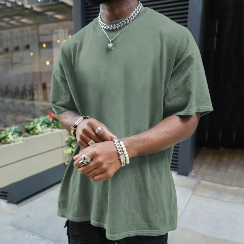 Men's Oversized Cotton T-Shirts made by Shopnova