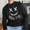 Men's Fashion Round Neck Long Sleeve T-Shirts-B sold by Shopnova