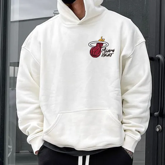 NOVAROPA™ Miami Heat Basketball Fleece Hoodie sold by Shopnova product image thumbnail 2