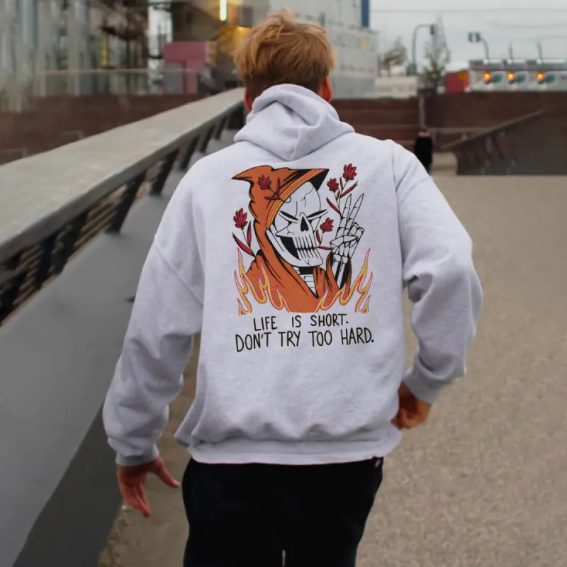 Halloween Graphic Print Men's Sweatshirt sold by Shopnova