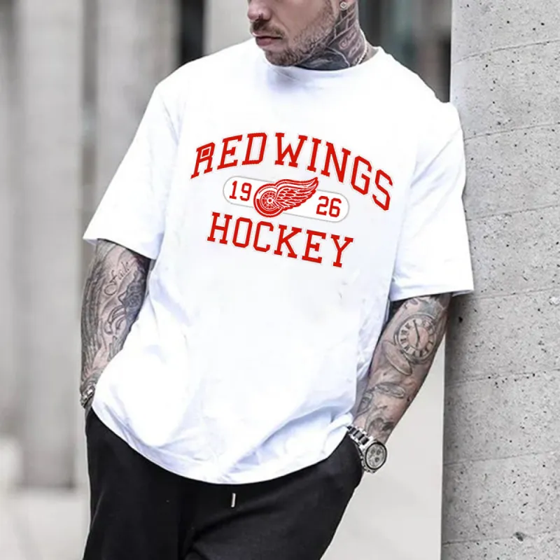 Detroit Red Wings Men's Cotton T-shirt sold by Shopnova