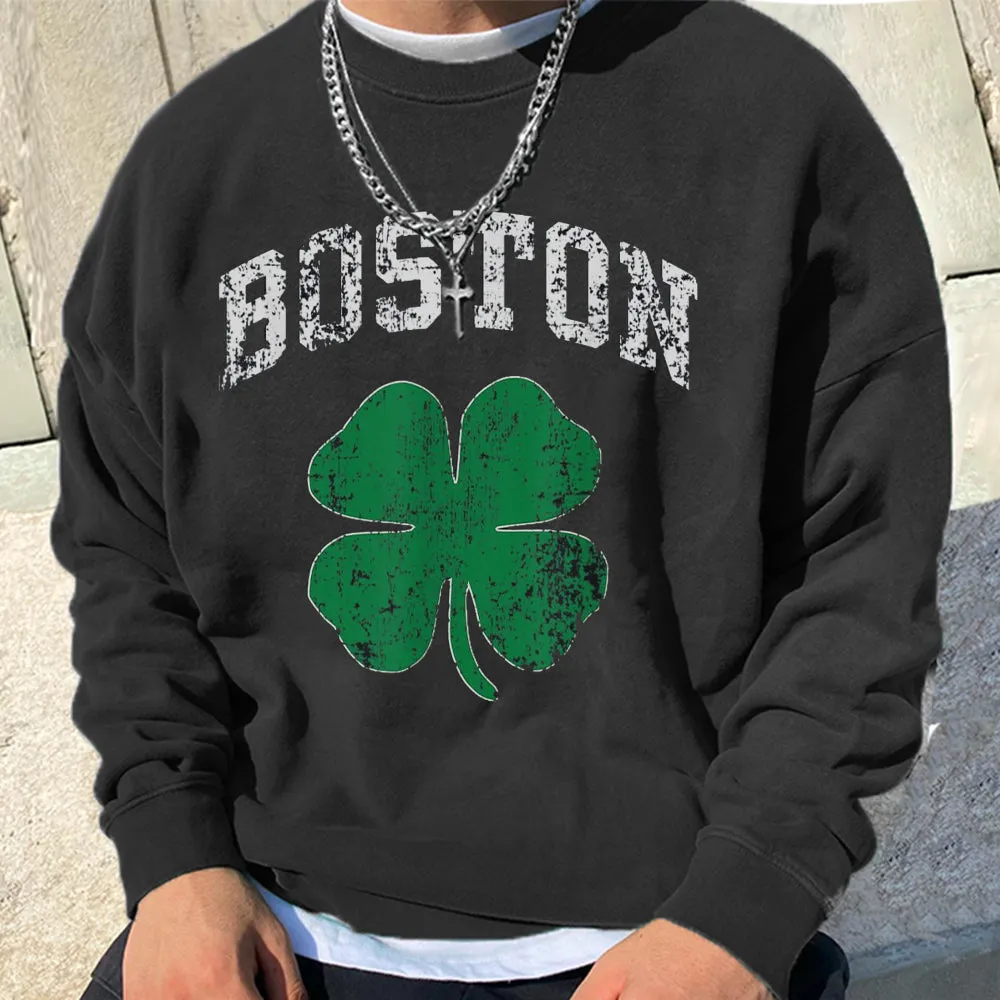 Boston Men's Casual Streetwear Sweatshirts sold by Shopnova product image thumbnail 2