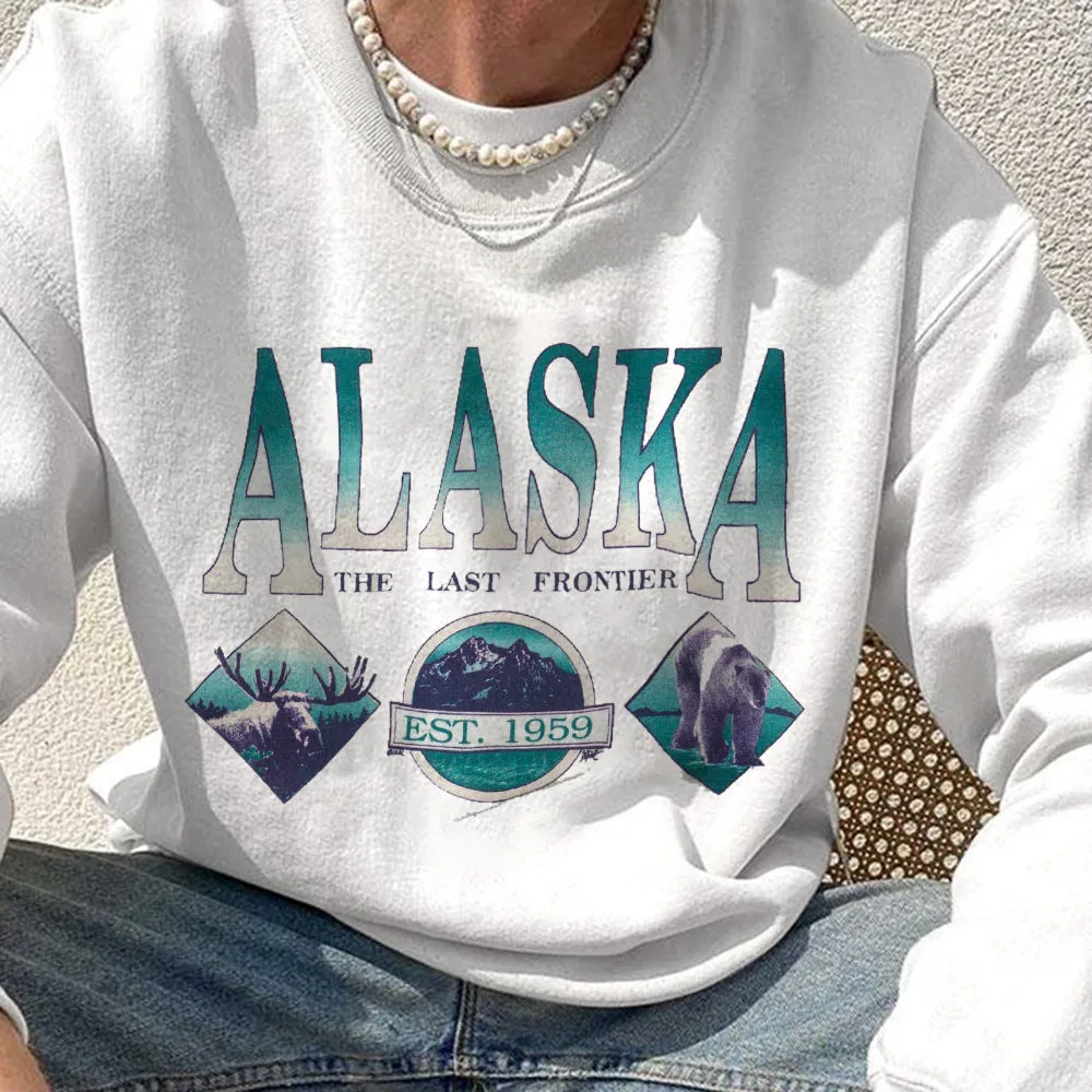 Alaska Graphic Casual Men's Crew Neck Sweatshirt sold by Shopnova product image thumbnail 2