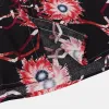 Fashion Print Lapel Button Short Sleeve Shirt sold by Shopnova