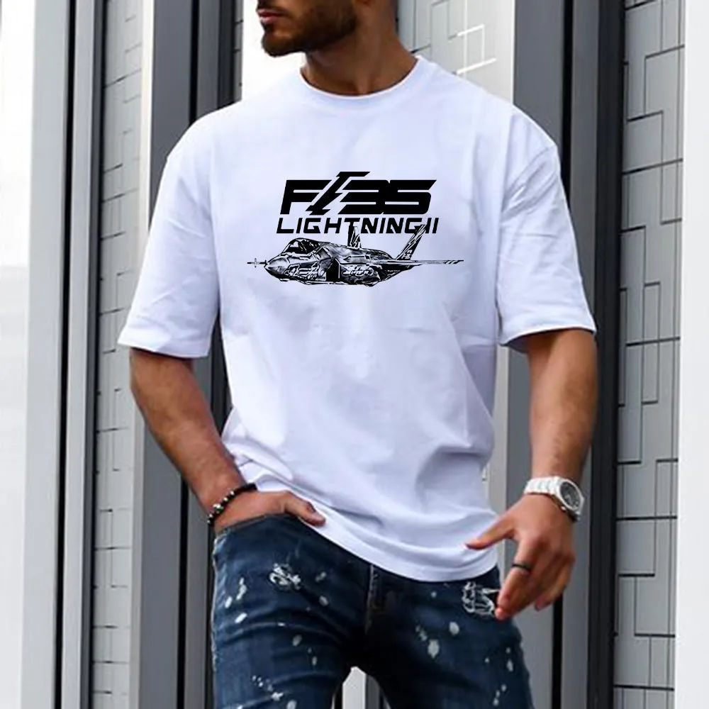 F-35 Lightning Strike Fighter Graphic Print Men's T-Shirt sold by Shopnova