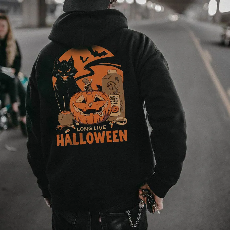 Halloween Graphic Print Men's Sweatshirt sold by Shopnova