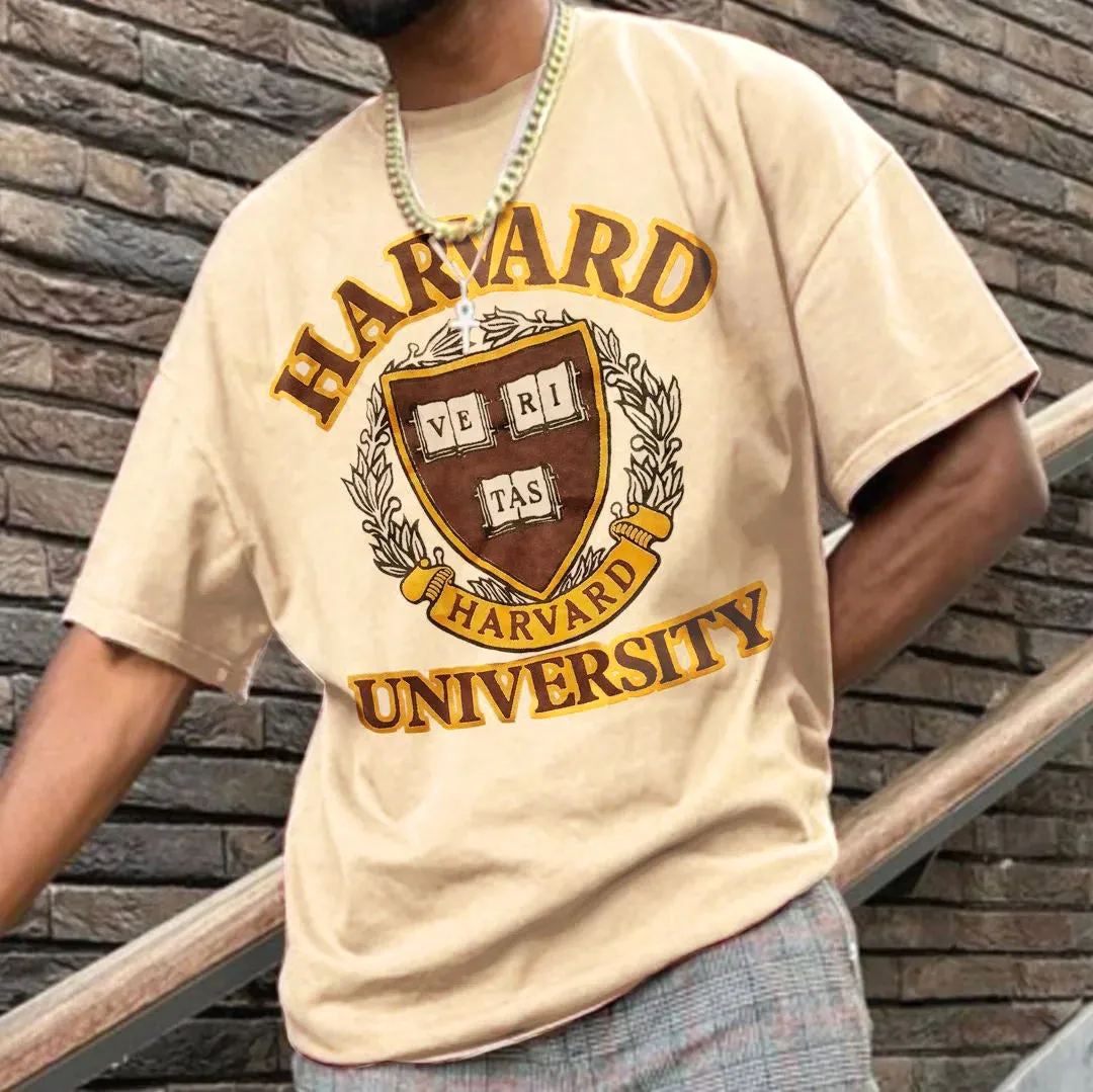 Harvard University Men's Fashion Summer T-Shirts sold by Shopnova