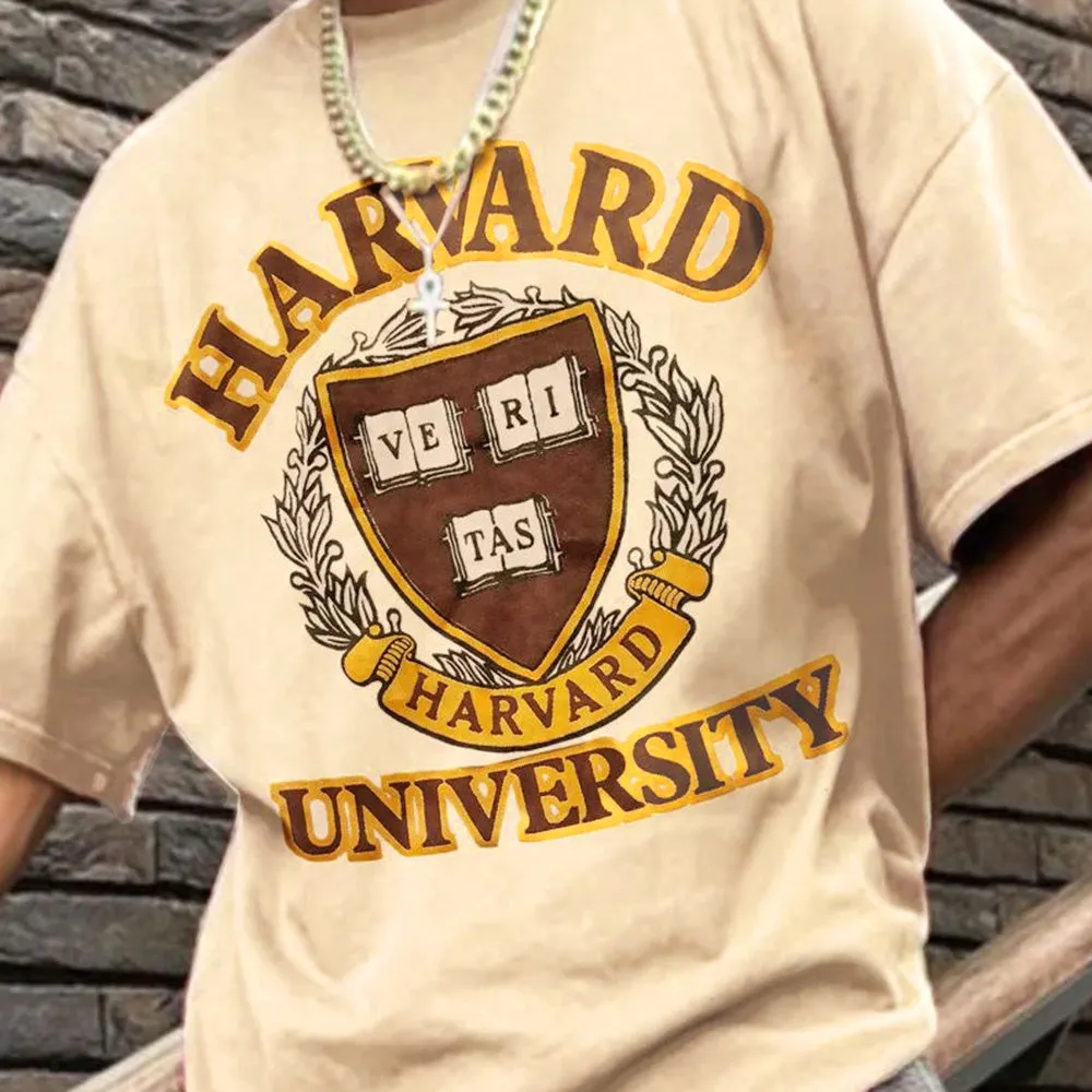 Harvard University Men's Fashion Summer T-Shirts sold by Shopnova product image thumbnail 2