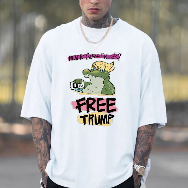 NOVAROPA™ Free Trump Men's Cotton T-shirt made by Shopnova