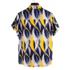 Cotton And Linen Printed Pocket Button-down Shirt sold by Shopnova