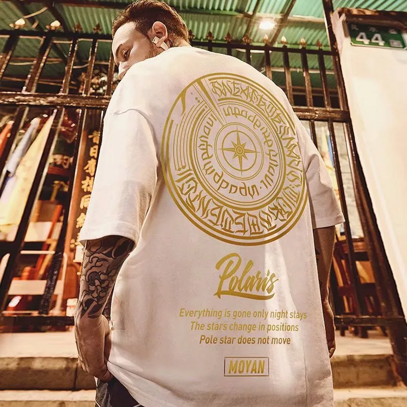 Clearance-Design print short-sleeved T-shirt sold by Shopnova product image thumbnail 2