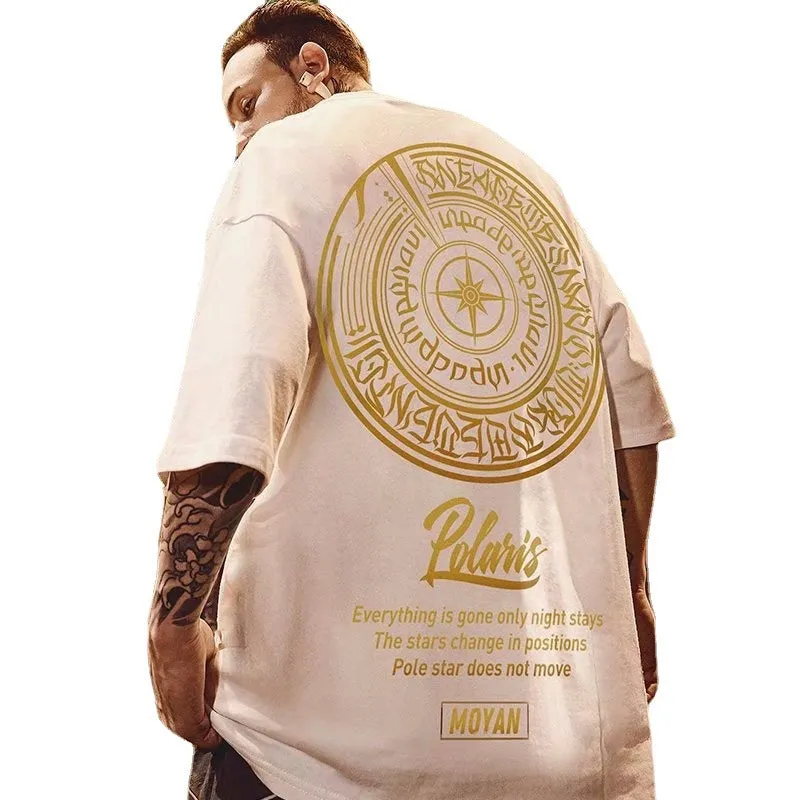 Clearance-Design print short-sleeved T-shirt sold by Shopnova product image thumbnail 5