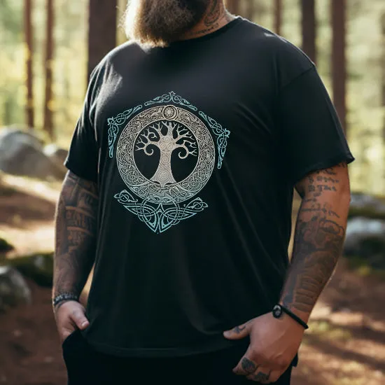 Nordic Mythology Yggdrasil Men's Graphic Tee sold by Shopnova product image thumbnail 3