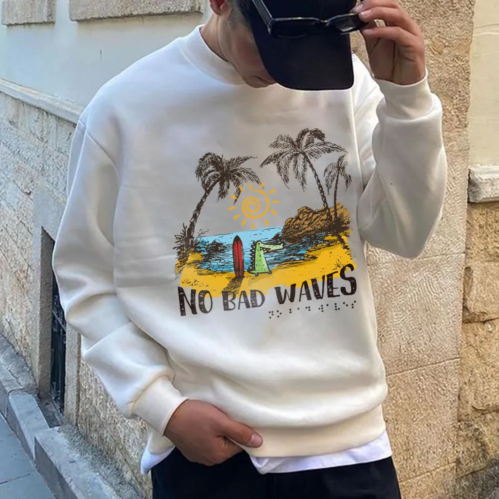 ACE2™ No Bad Waves Men's Sweatshirt sold by Shopnova product image thumbnail 2