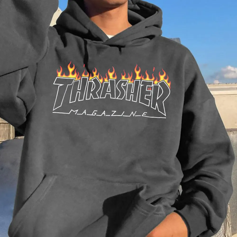 Trendy Personality Graphic Print Men's Sweatshirt sold by Shopnova product image thumbnail 2