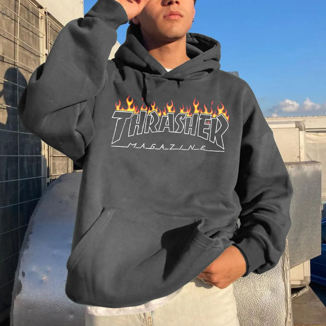 Trendy Personality Graphic Print Men's Sweatshirt sold by Shopnova