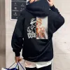 Letter Bear Patchwork Graphic Print Loose Men's Sweatshirt sold by Shopnova