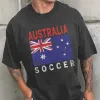 Australia Soccer Men's Streetwear Short Sleeve T-Shirts sold by Shopnova