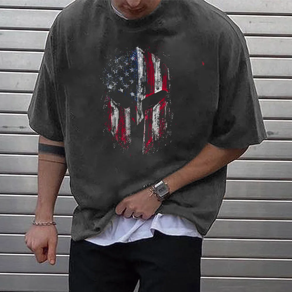 American Flag Graphics Men's Fashion T-Shirts sold by Shopnova