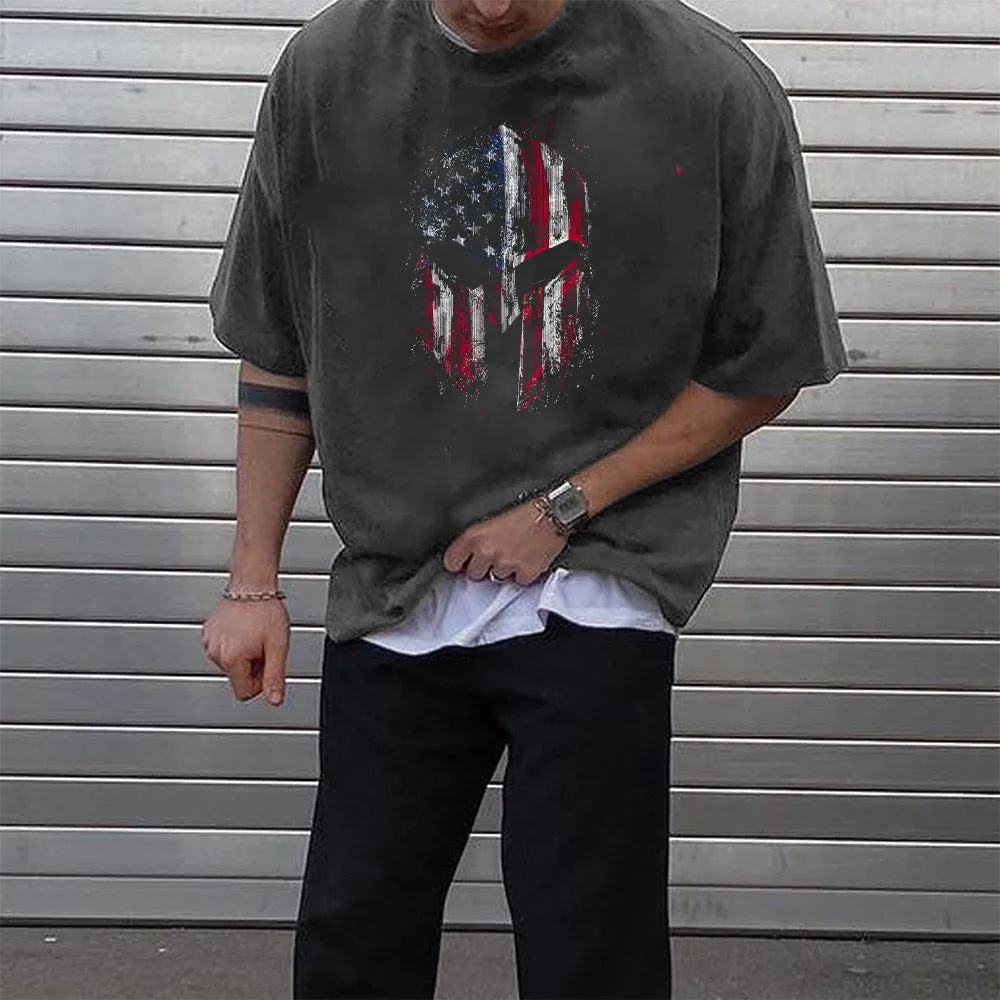 American Flag Graphics Men's Fashion T-Shirts sold by Shopnova product image thumbnail 2