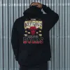 Alphabet graphic print casual men's hooded sweatshirt sold by Shopnova