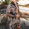 Casual Solid Color Printing Two-piece Suit sold by Shopnova