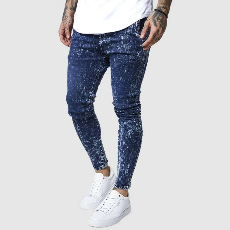 Ripped denim chinos sold by Shopnova