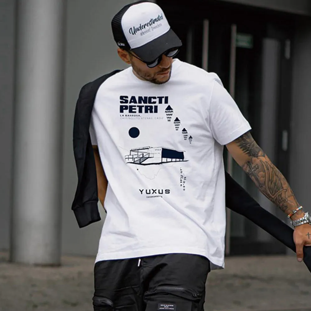 Graphic Print Loose Men's T-Shirt sold by Shopnova