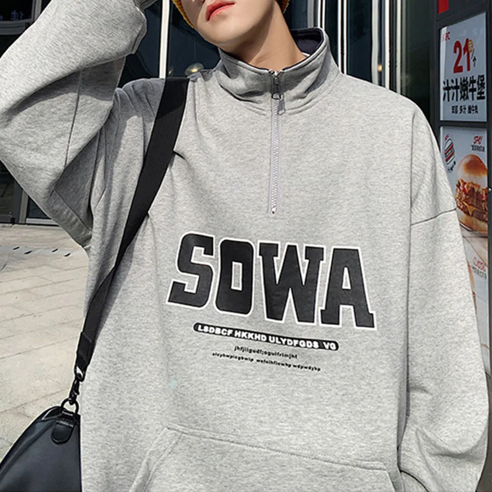 Letter Graphics Casual Loose Men's Sweatshirt sold by Shopnova product image thumbnail 4