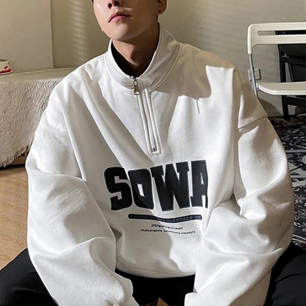 Letter Graphics Casual Loose Men's Sweatshirt sold by Shopnova product image thumbnail 5