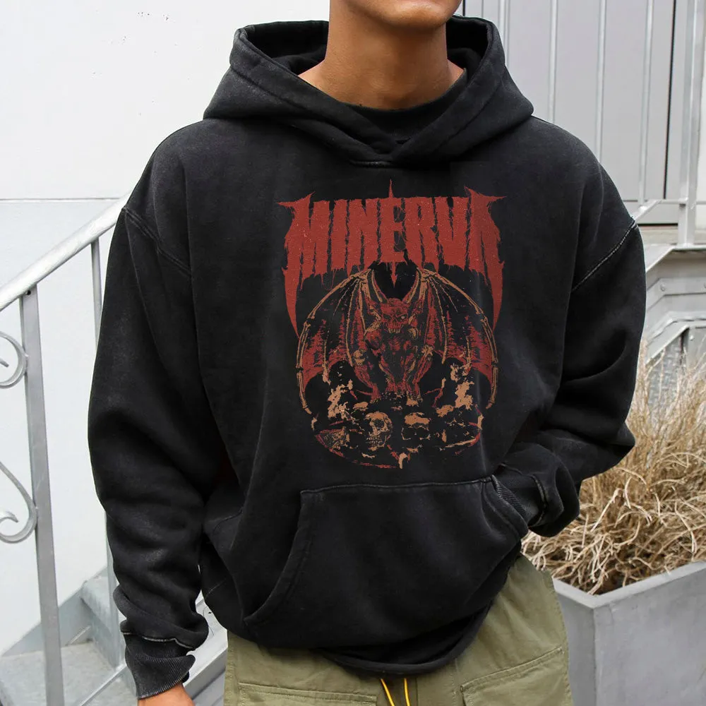 Skull Graphic Print Casual Men's Hoodie Sweatshirt sold by Shopnova