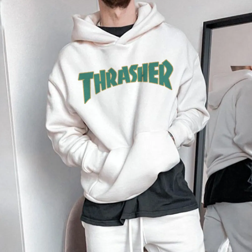 Graphic Print Simple Hooded Long Sleeve Men's Sweatshirt sold by Shopnova product image thumbnail 2