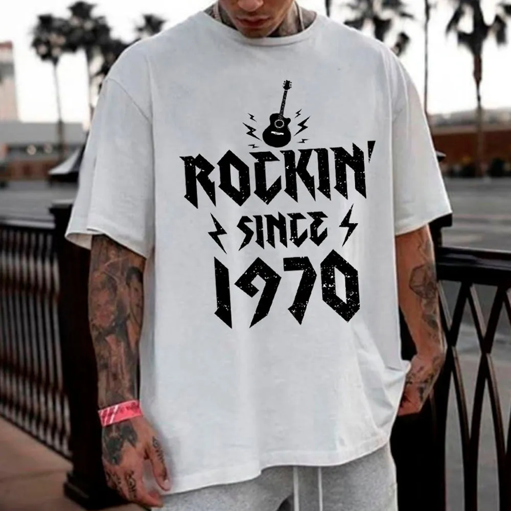 Rock Music Graphic Print Statement Casual Men's T-Shirt sold by Shopnova product image thumbnail 3