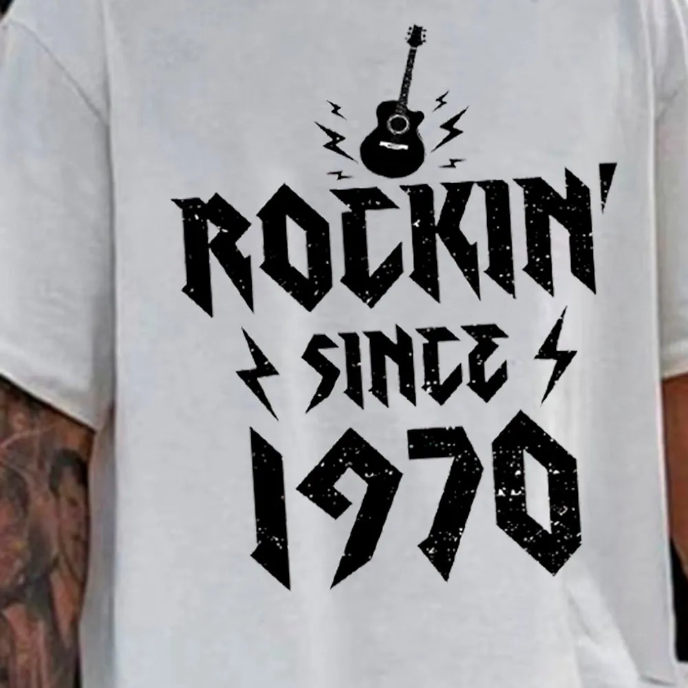 Rock Music Graphic Print Statement Casual Men's T-Shirt sold by Shopnova product image thumbnail 2