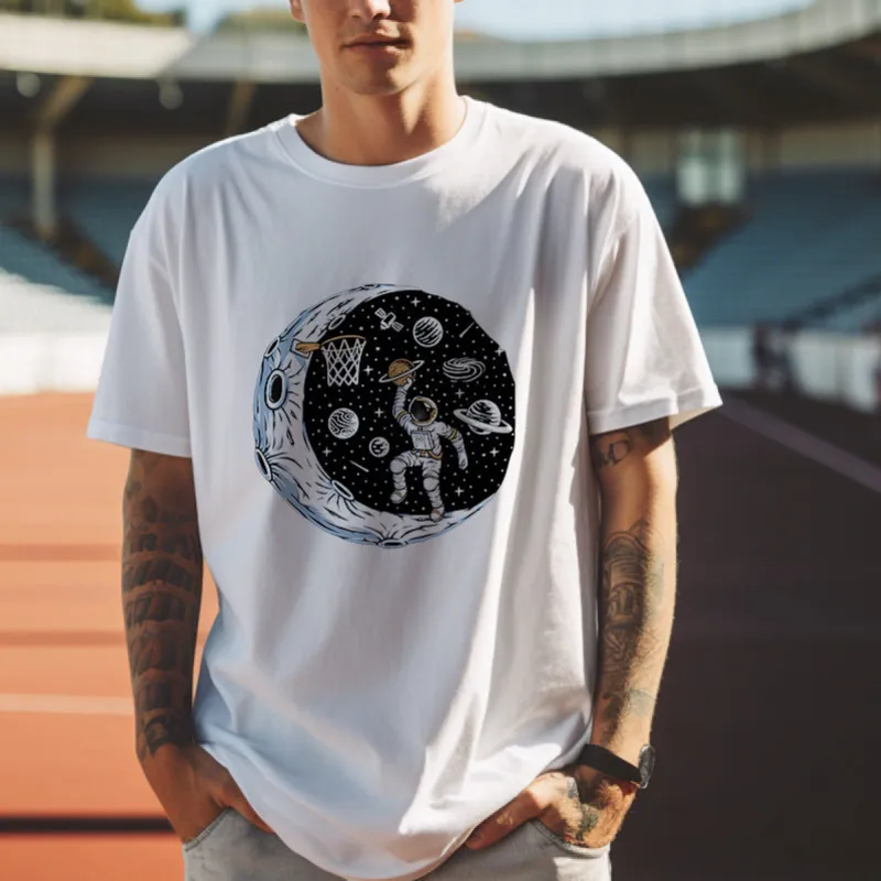 Galactic Basketball Space Astronaut Tee sold by Shopnova