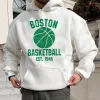 Alphabet graphic print casual men's hooded sweatshirt sold by Shopnova