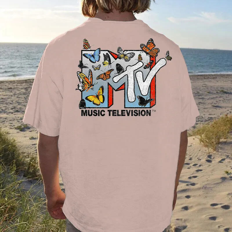 Music Television Music Graphic Print Statement Casual Men's T-Shirt sold by Shopnova