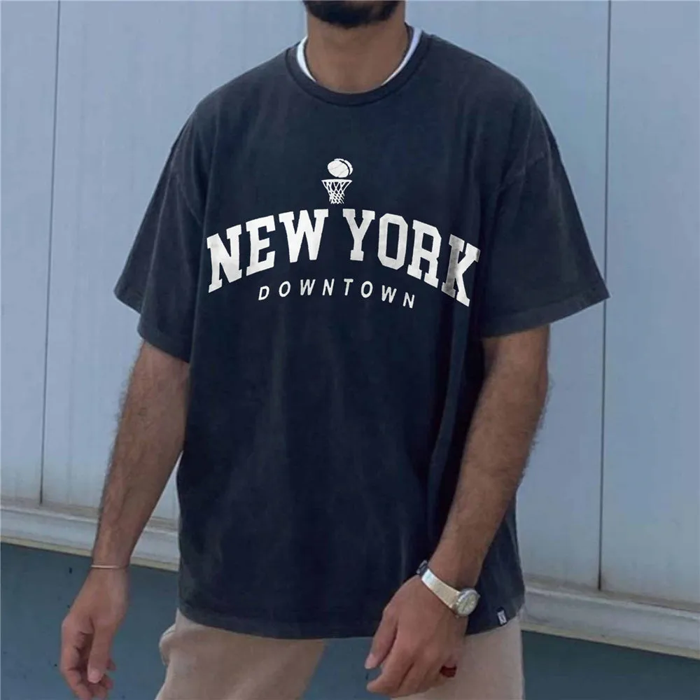 Clearance-NewYork Men's T-Shirt-S sold by Shopnova product image thumbnail 3