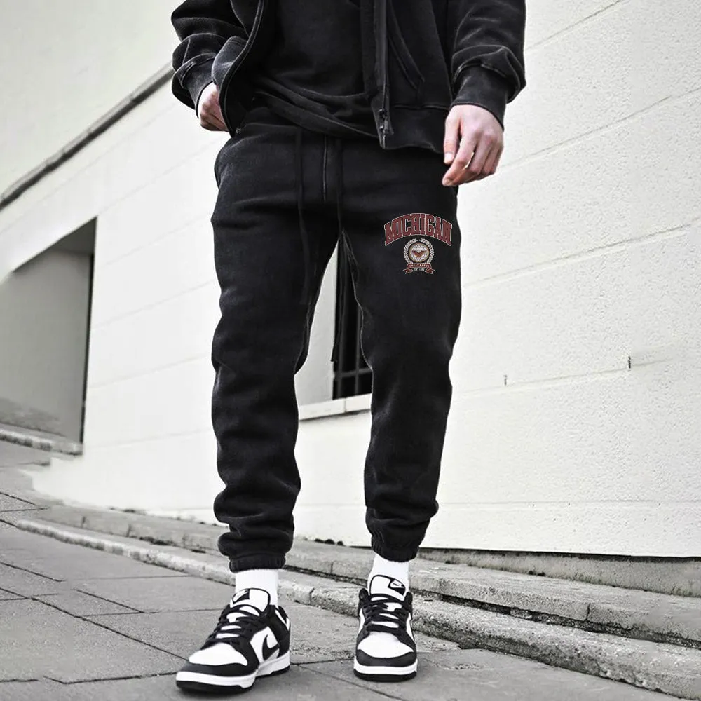 Michigan Men's Casual Streetwear Sweatpants sold by Shopnova product image thumbnail 2
