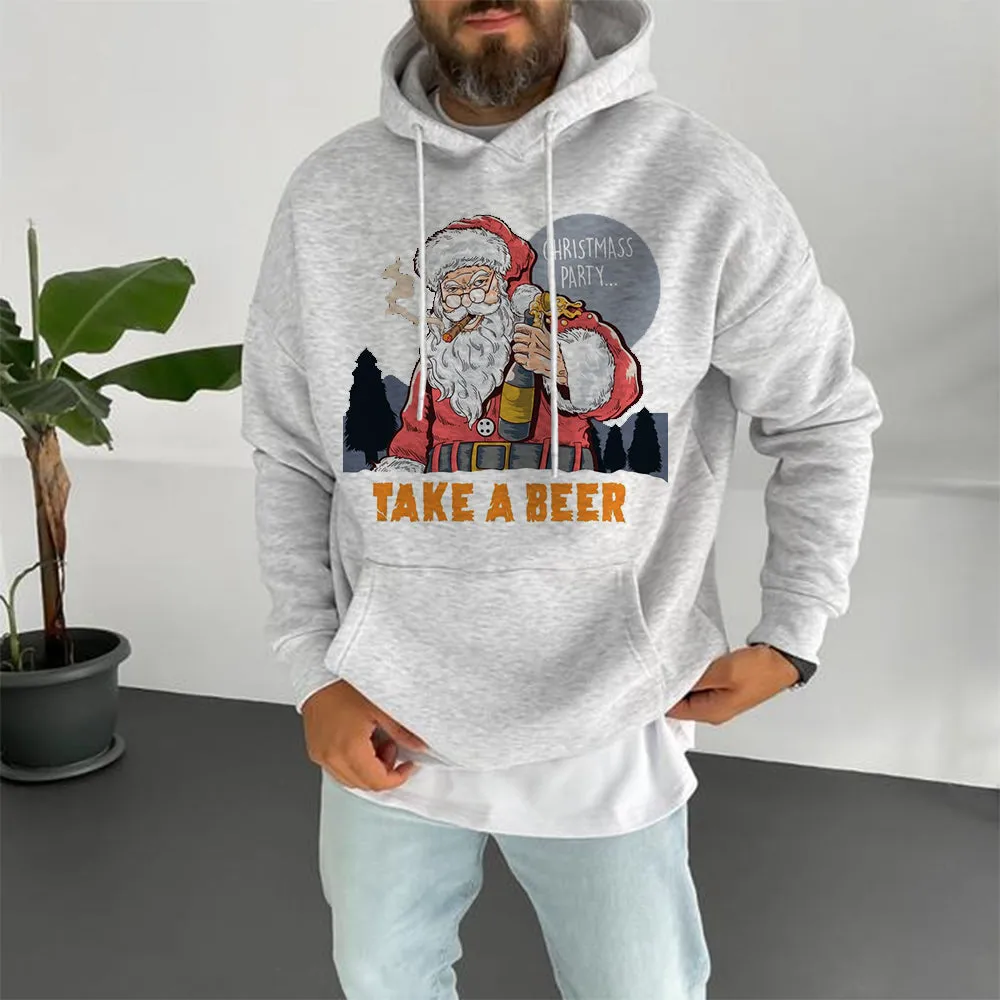 Christmas Party Men's Fashion Oversized Hoodies sold by Shopnova product image thumbnail 2