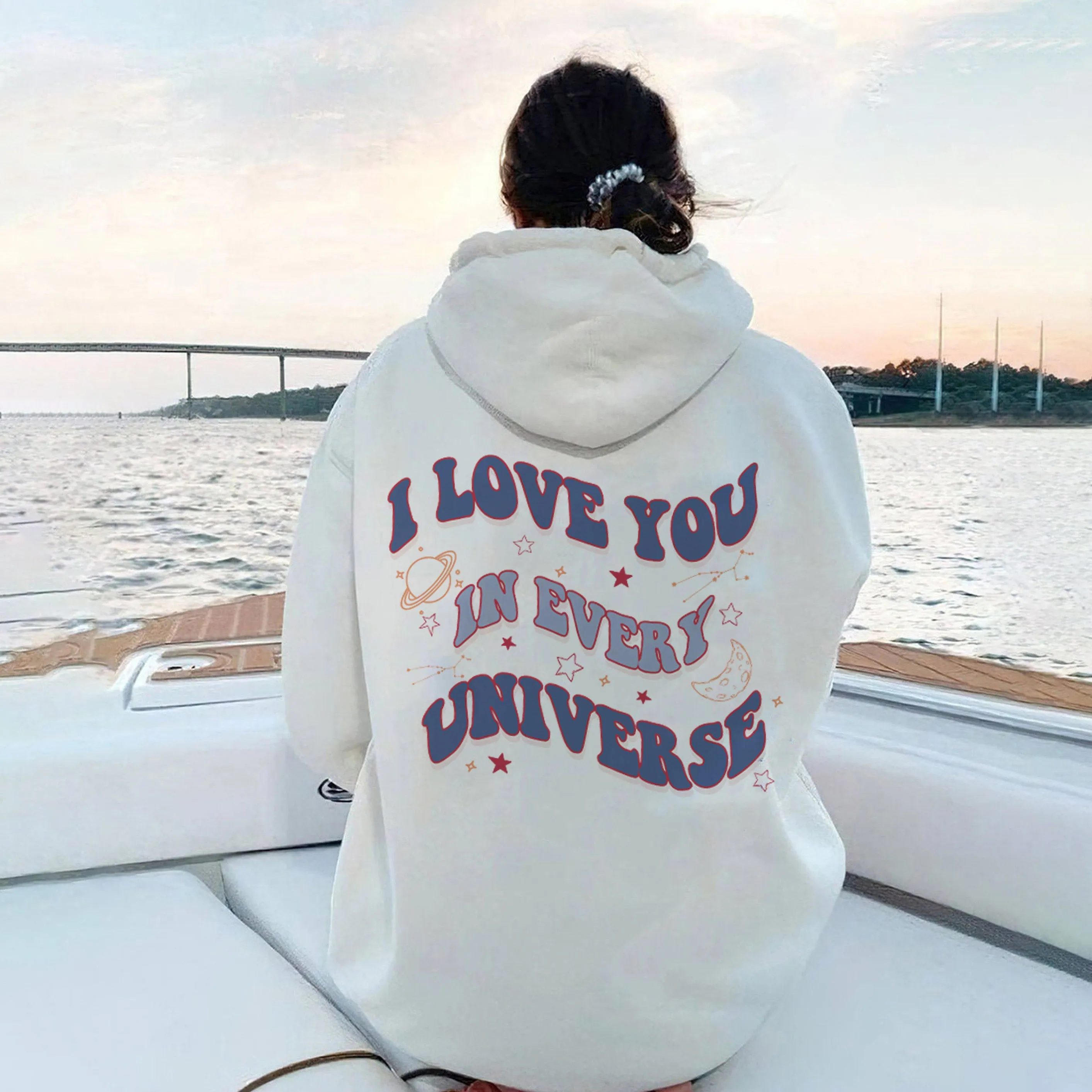 Alphabet Graphics Casual Women's Hooded Sweatshirt sold by Shopnova